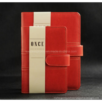 Promotion Ring Binder PU Leather Diary Notebook